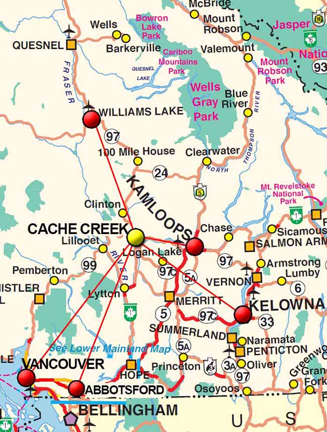 Flights To Cache Creek / Charter Flight Network